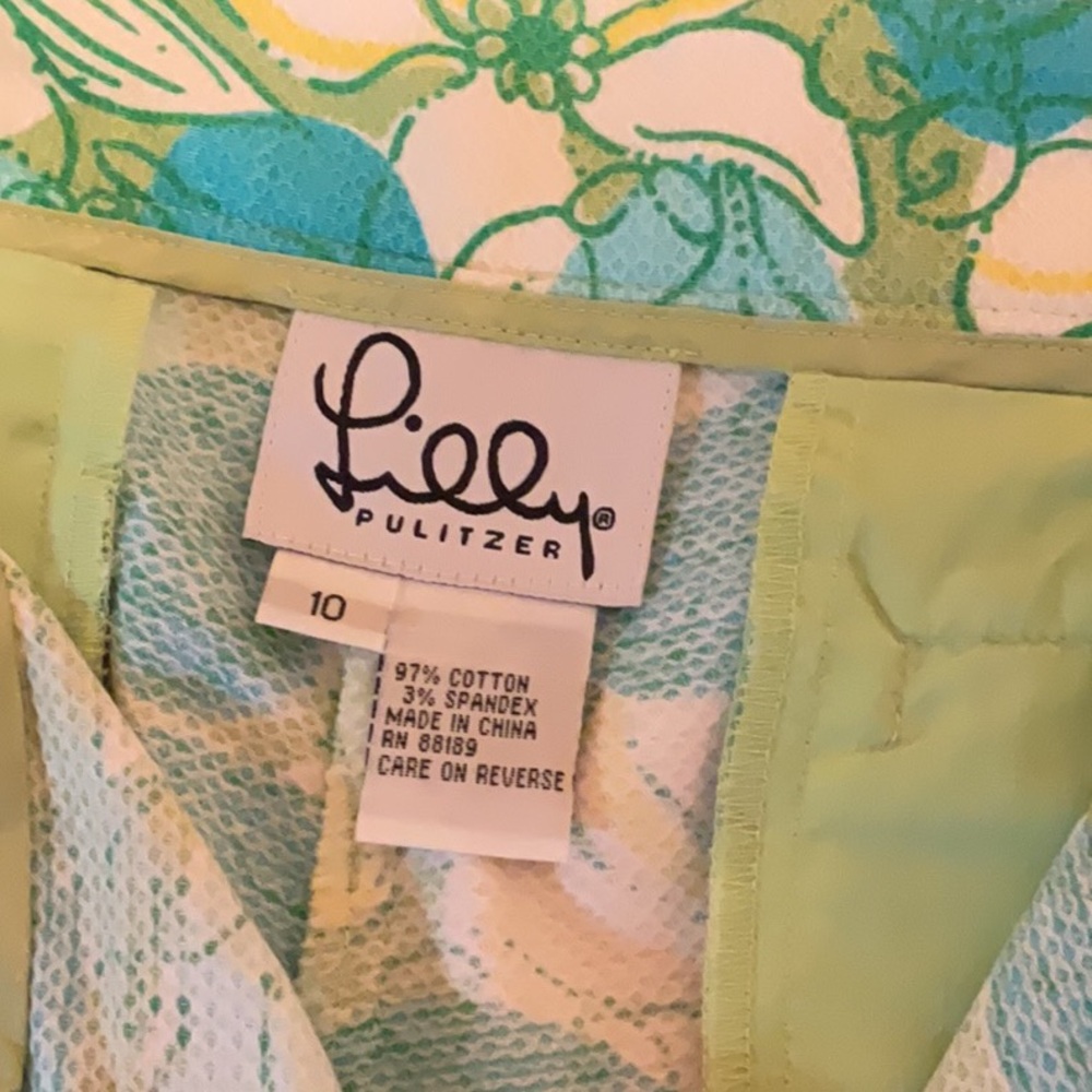 Vintage Lilly Pulitzer Summer Floral Pants - Picture 8 of 8